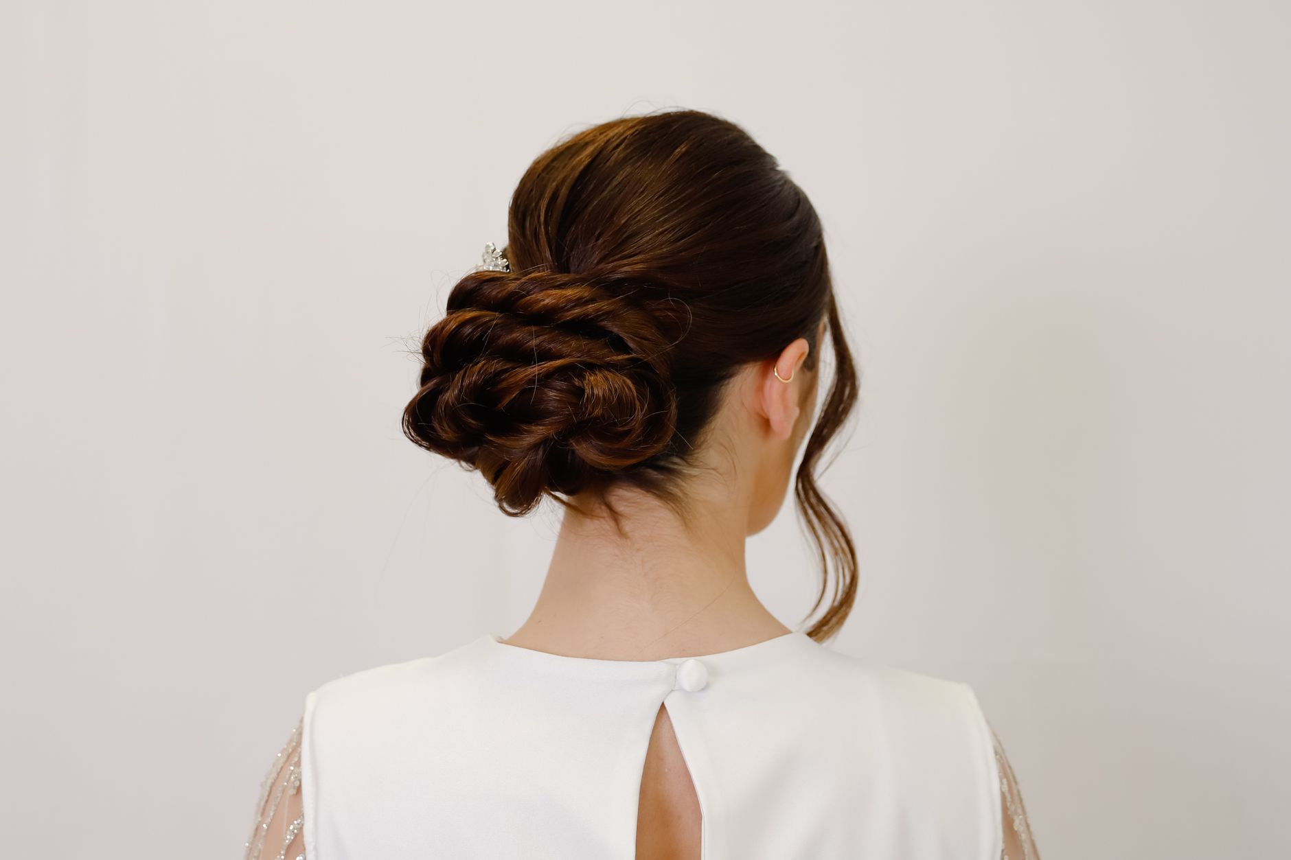 chignon mariée tresse