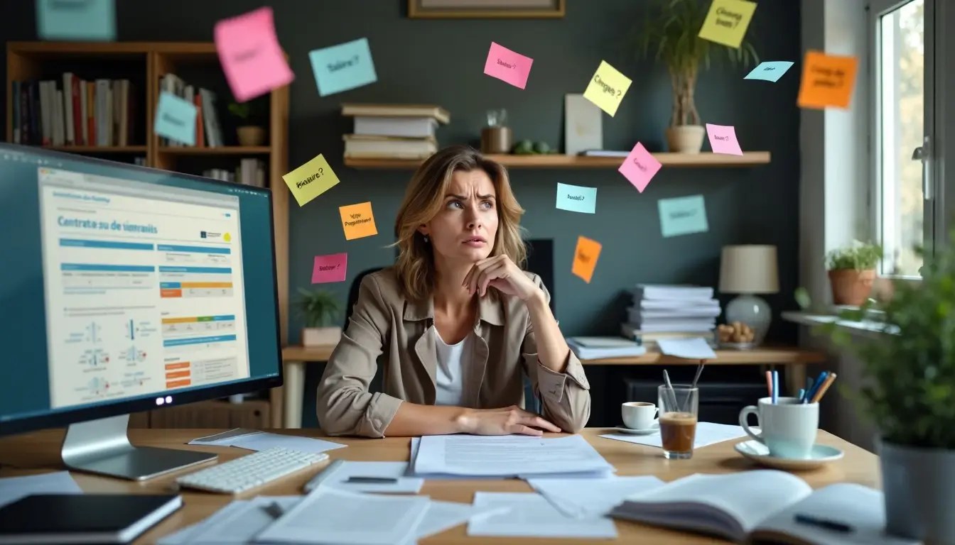 Parent employeur consultant le service Pajemploi de l'Urssaf pour la garde d'enfants
